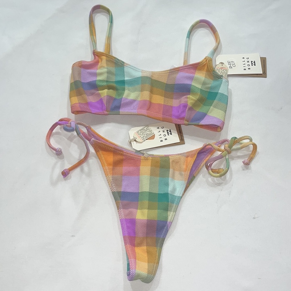 Billabong WARM WAVES LILA DD BRALETTE TOP & Warm Waves Tie SKIMPY HIKE Bottom, M